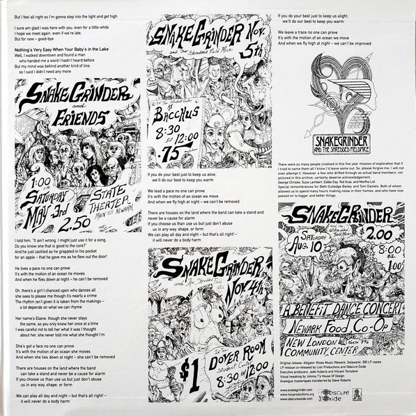Cover zu Snakegrinder - ...And The Shredded Fieldmice | 2013 | Vinyl | Rock | US Schallplatten Ankauf