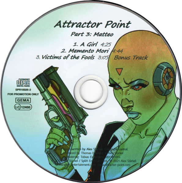 Cover zu Attractor Point - Part 3: Matteo | 2021 | CD, EP, Copy Protected, Promo | Rock | Germany Schallplatten Ankauf
