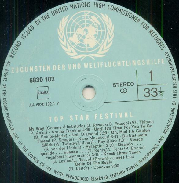 Cover zu Various - Top Star Festival | Vinyl | Rock, Latin, Funk / Soul, Pop, Folk, World, & Country | Germany