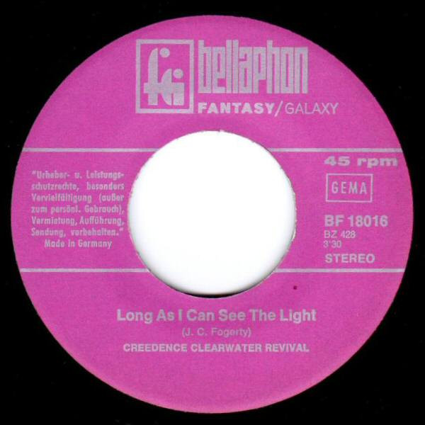 Cover zu Creedence Clearwater Revival - Lookin' Out My Back Door / Long As I Can See The Light | 1970 | Vinyl | Rock | Germany Schallplatten Ankauf
