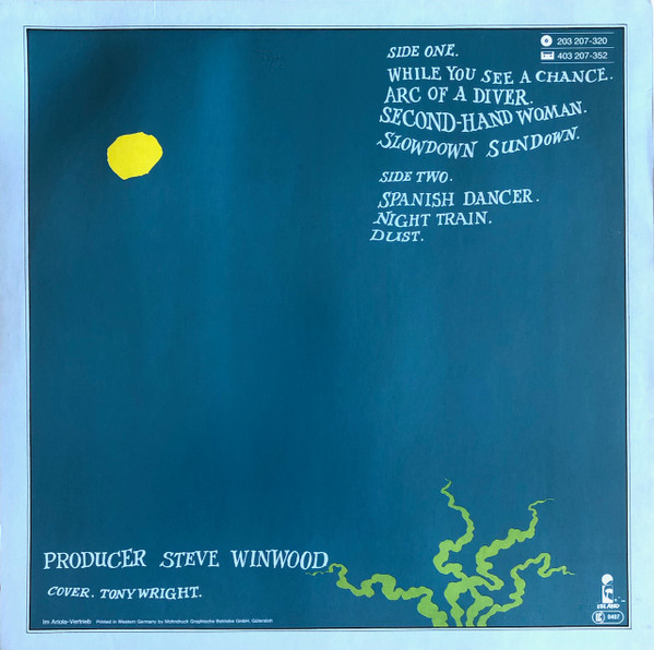 Cover zu Steve Winwood - Arc Of A Diver | Vinyl | Rock, Pop | Germany