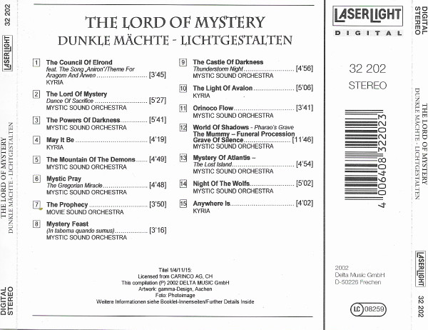 Cover zu Various - The Lord Of Mystery - Dunkle Mächte - Lichtgestalten | 2002 | Vinyl | Electronic, Rock, Folk, World, & Country | UK