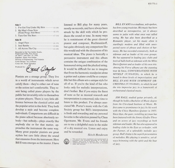Cover zu Bill Evans And Jim Hall - Intermodulation | Vinyl | Jazz | Netherlands