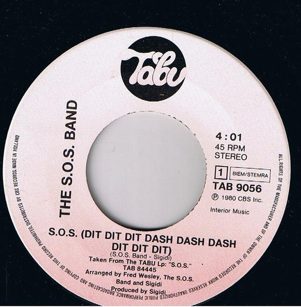 Cover zu The S.O.S. Band - Dit.Dit.Dit Dash_Dash_Dash Dit.Dit.Dit | 1980 | Vinyl | Electronic | Europe