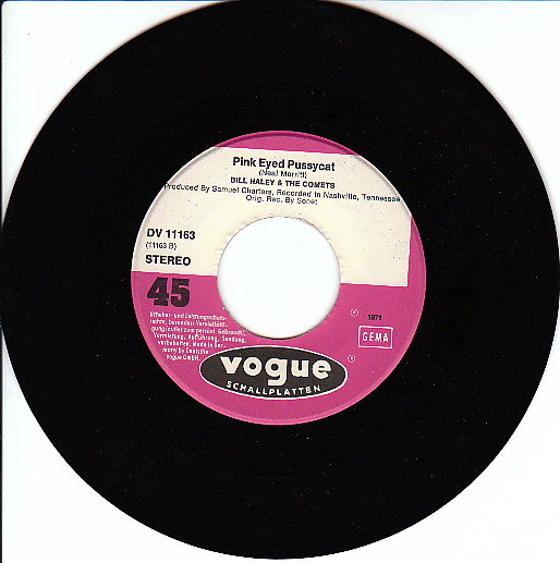 Cover zu Bill Haley And His Comets - Me And Bobby McGee / Pink Eyed Pussycat | 1971 | Vinyl | Rock, Folk, World, & Country | Germany Schallplatten Ankauf