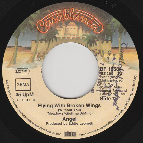 Cover zu Angel (24) - Flying With Broken Wings | 1977 | Vinyl | Rock | Germany