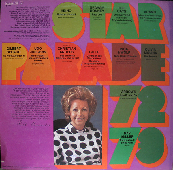 Cover zu Various - Starparade 72/73 | 1972 | Vinyl | Pop | Germany Schallplatten Ankauf