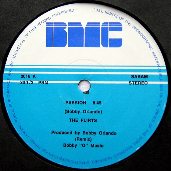 Cover zu The Flirts - Passion | 1982 | Vinyl | Electronic | Belgium
