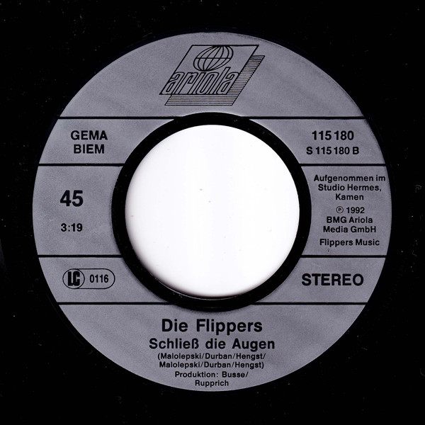 Cover zu Die Flippers - Hasta La Vista | 1992 | Vinyl | Pop | Europe Schallplatten Ankauf