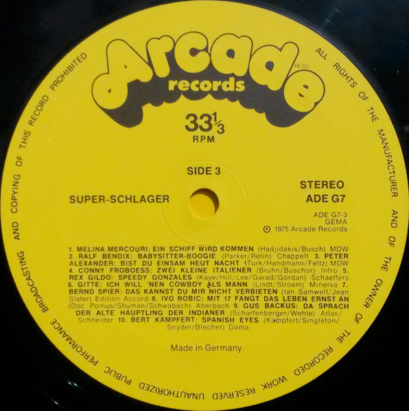 Cover zu Various - 40 Super-Schlager | 1975 | Vinyl | Pop | Germany