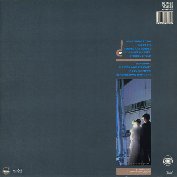 Cover zu Depeche Mode - Some Great Reward | 1984 | Vinyl, LP, Album, Stereo | Electronic | Germany Schallplatten Ankauf