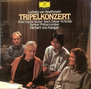 Bild Ludwig van Beethoven – Berliner Philharmoniker, Mark Zeltser, Yo-Yo Ma, Anne-Sophie Mutter, Herbert von Karajan – Tripelkonzert C-Dur Op.56 Für Klavier, Violine Und Violoncello (Tripelkonzer Schallplatten Ankauf