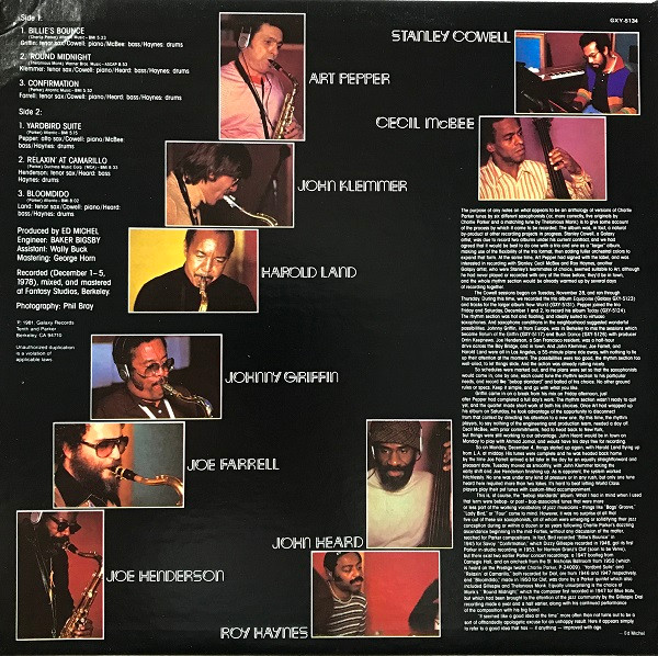 Cover zu Various - 5 Birds And A Monk | 1981 | Vinyl | Jazz | US