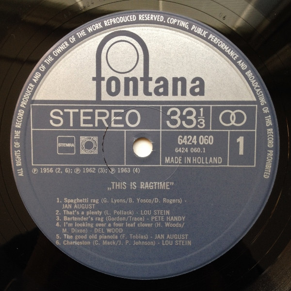 Cover zu Various - This Is Ragtime | Vinyl | Jazz | Europe