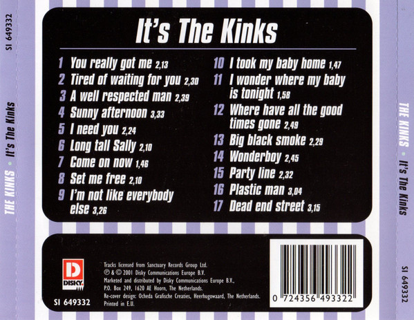 Cover zu The Kinks - It's The Kinks | 2001 | Vinyl | Rock | Netherlands Schallplatten Ankauf
