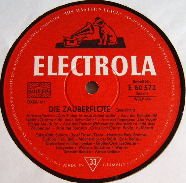 Cover zu Wolfgang Amadeus Mozart - Die Zauberflöte - Querschnitt | Vinyl, LP, Mono, 10