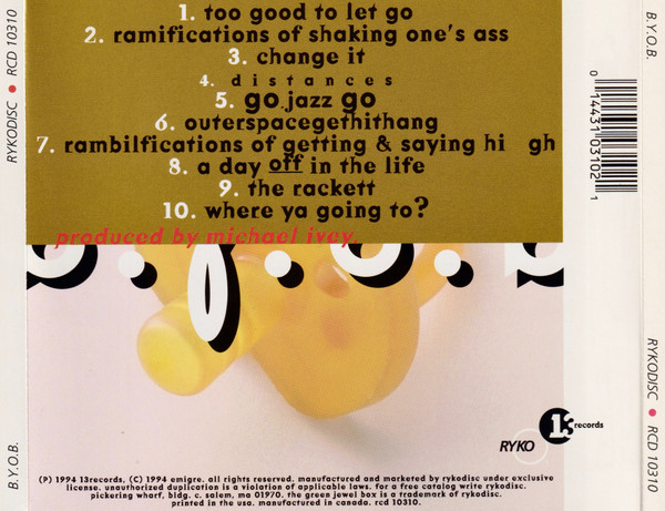 Cover zu B.Y.O.B. - B.Y.O.B. | 1994 | Vinyl | Electronic, Hip Hop, Funk / Soul | US