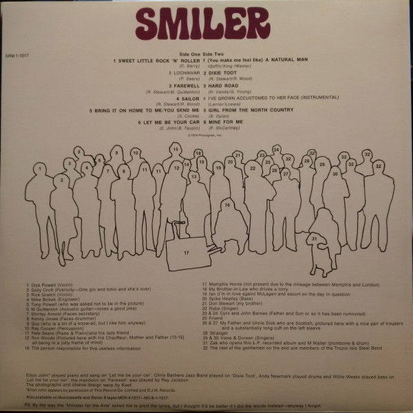 Cover zu Rod Stewart - Smiler | 1974 | Vinyl | Rock, Blues, Folk, World, & Country | US