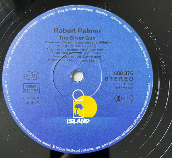 Cover zu Robert Palmer - You Can Have It (Take My Heart) | 1983 | Vinyl | Electronic, Rock | Europe