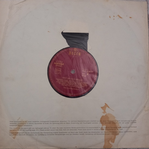 Cover zu The Rolling Stones - Out Of Our Heads | 1965 | Vinyl | Rock | Germany