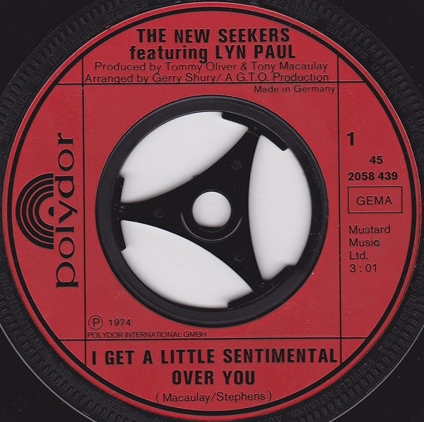 Cover zu The New Seekers - I Get A Little Sentimental Over You | 1974 | Vinyl | Rock | Germany Schallplatten Ankauf