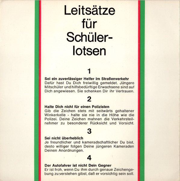 Cover zu Unknown Artist - Liebe Schülerlotsen / Reise-Beat | Vinyl | Rock, Non-Music, Children's | Germany
