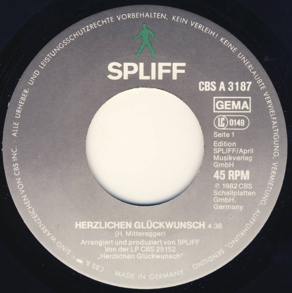 Cover zu Spliff - Herzlichen Glückwunsch! | 1983 | Vinyl | Electronic, Rock, Funk / Soul | Germany Schallplatten Ankauf