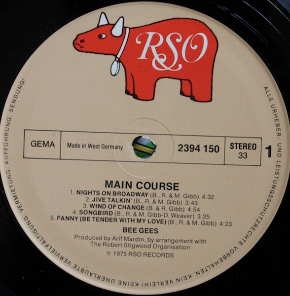 Cover zu Bee Gees - Main Course | 1975 | Vinyl | Rock, Pop | Germany