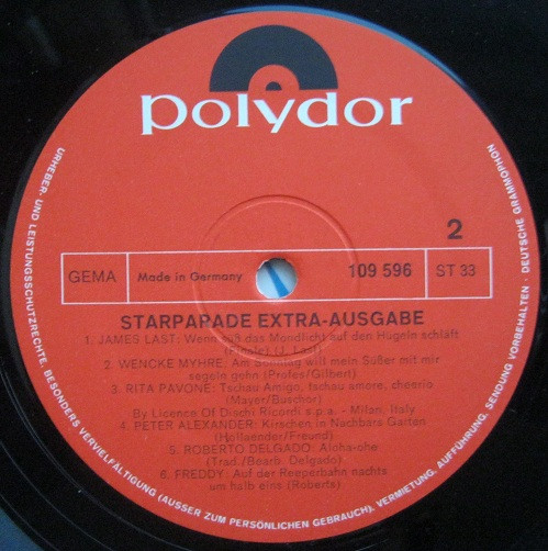 Cover zu Various - Star Parade Extra Ausgabe | 1969 | Vinyl | Pop, Folk, World, & Country | Germany