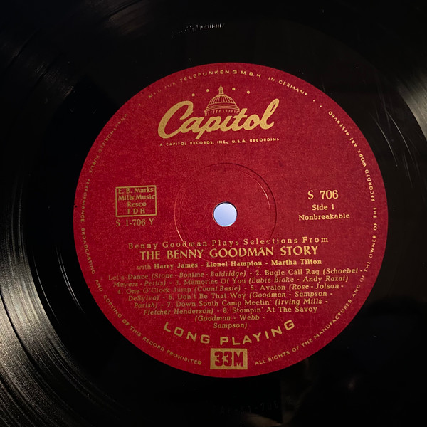 Cover zu Benny Goodman - Benny Goodman Plays Selections From The Benny Goodman Story | 1956 | Vinyl | Jazz | Germany