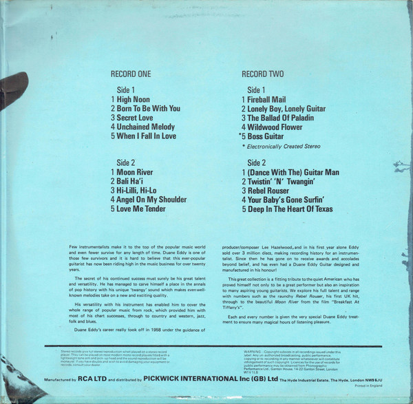 Cover zu Duane Eddy - The Duane Eddy Collection | 1978 | Vinyl | Rock | UK