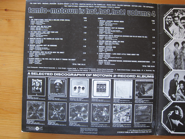 Cover zu Various - Tamla-Motown Is Hot, Hot, Hot! Volume 4 | 1973 | Vinyl | Funk / Soul | Netherlands Schallplatten Ankauf