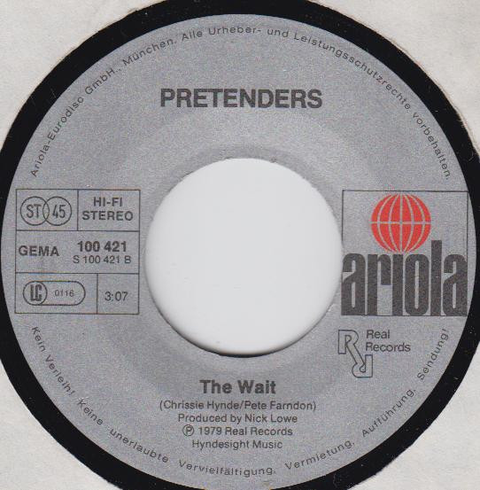 Cover zu The Pretenders - Stop Your Sobbing / The Wait | 1979 | Vinyl | Rock | Germany Schallplatten Ankauf