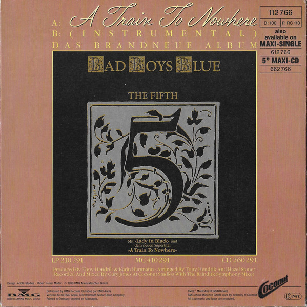 Cover zu Bad Boys Blue - A Train To Nowhere | 1989 | Vinyl | Electronic, Pop | Europe Schallplatten Ankauf
