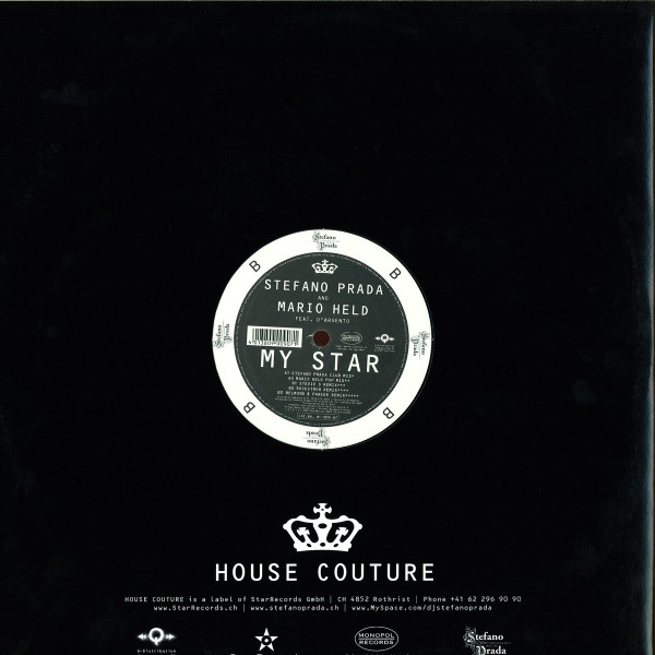 Cover zu Stefano Prada And Mario Held Feat. D'Argento (2) - My Star | Vinyl | Electronic | Switzerland Schallplatten Ankauf