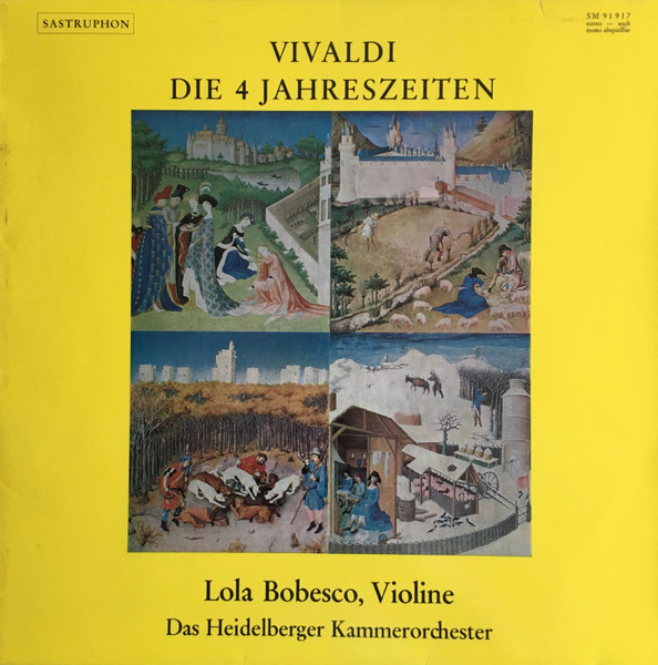 Cover zu Antonio Vivaldi - Lola Bobescu, Heidelberger Kammerorchester - Die 4 Jahreszeiten | 1967 | Vinyl | Classical | Germany Schallplatten Ankauf