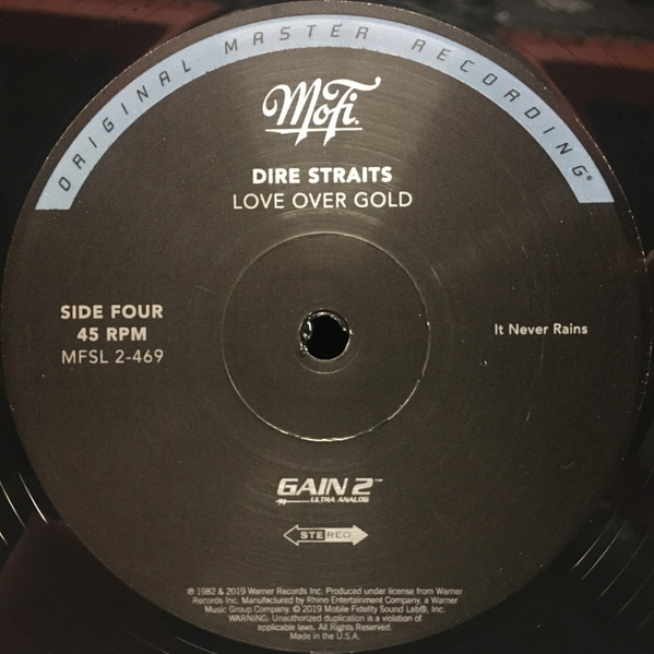 Cover zu Dire Straits - Love Over Gold | 2019 | Vinyl, 12