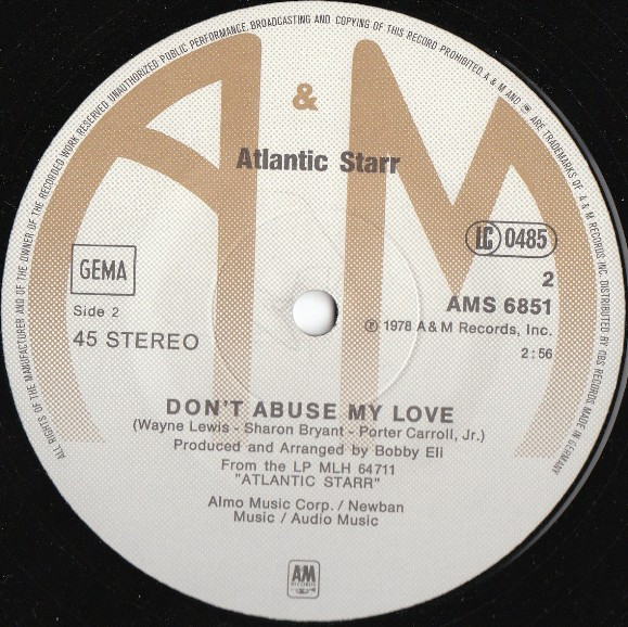 Cover zu Atlantic Starr - Stand Up | 1978 | Vinyl | Funk / Soul | Germany Schallplatten Ankauf