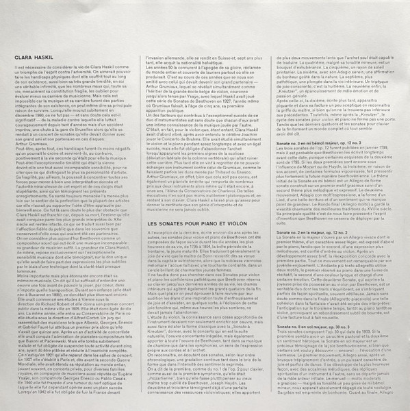 Cover zu Arthur Grumiaux, Clara Haskil, Ludwig van Beethoven - Sämtliche Sonaten Für Klavier Und Violine | 1974 | Vinyl | Classical | Europe