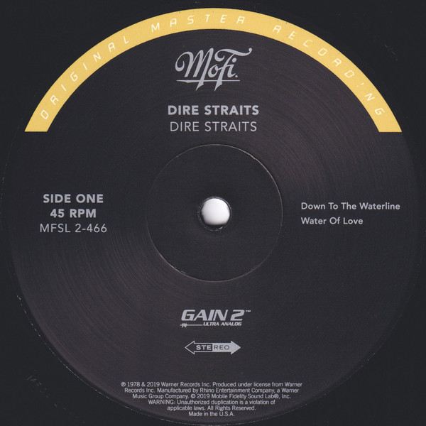 Cover zu Dire Straits - Dire Straits | 2019 | Vinyl, 12