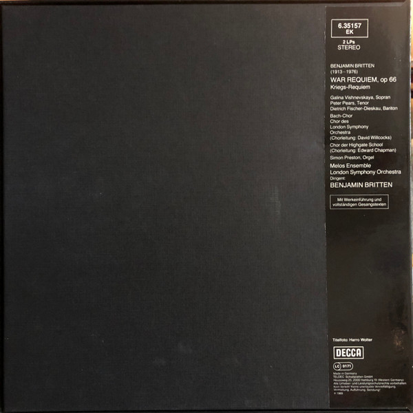 Cover zu Benjamin Britten - War Requiem - Kriegs-Requiem, Op. 66 | Vinyl | Classical | Germany