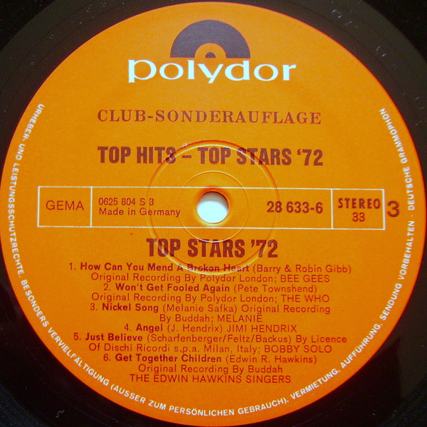 Cover zu Various - Top Hits - Top Stars '72 | Vinyl | Rock, Funk / Soul, Pop, Folk, World, & Country | Germany