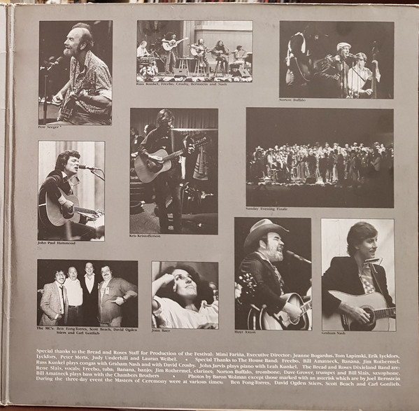 Cover zu Various - The Bread And Roses Festival Of Music | 1981 | Vinyl | Jazz, Pop, Folk, World, & Country | Germany