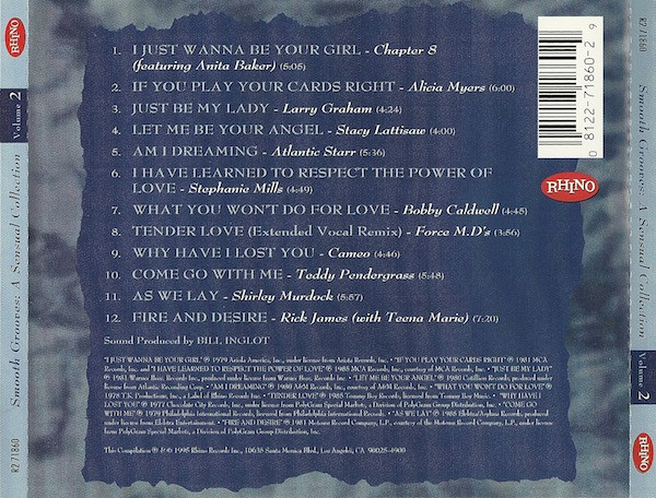Cover zu Various - Smooth Grooves: A Sensual Collection Volume 2 | 1995 | Vinyl | Funk / Soul | US