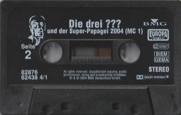 Cover zu Robert Arthur - Die Drei ??? Und Der Super-Papagei 2004 | 2004 | Vinyl | Non-Music | Germany