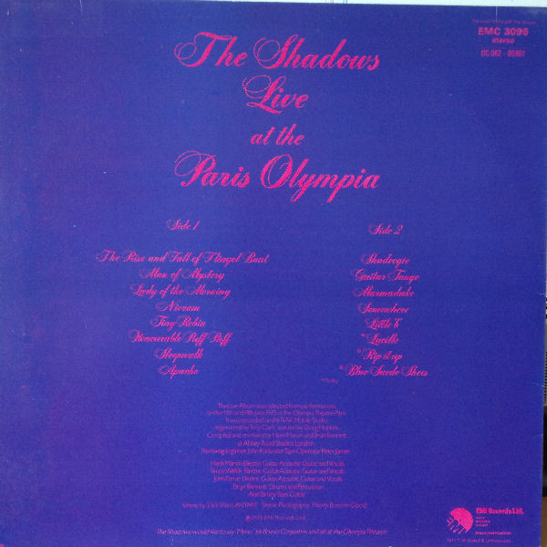 Cover zu The Shadows - Live At The Paris Olympia | 1975 | Vinyl | Rock | UK