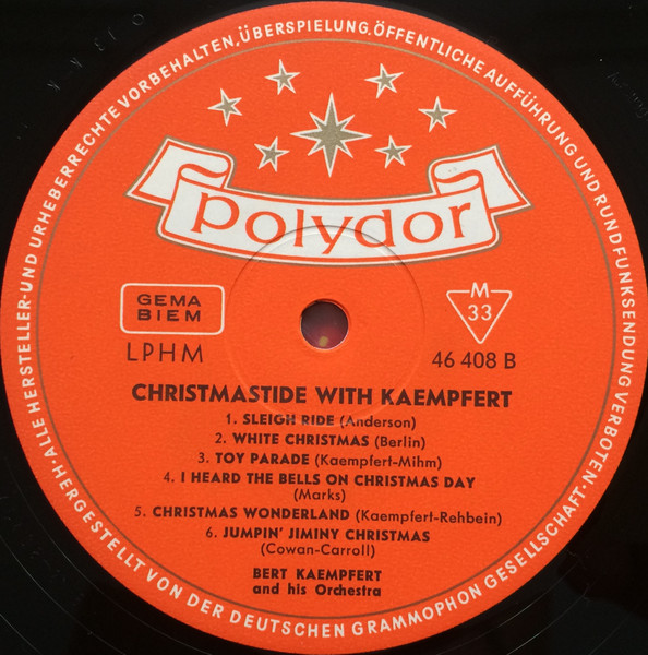 Cover zu Bert Kaempfert & His Orchestra - Christmastide With Kaempfert | Vinyl | Pop | Germany Schallplatten Ankauf