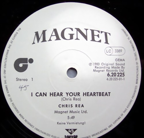Cover zu Chris Rea - I Can Hear Your Heart Beat (Special Extended Remix) | 1983 | Vinyl | Rock, Pop | Germany