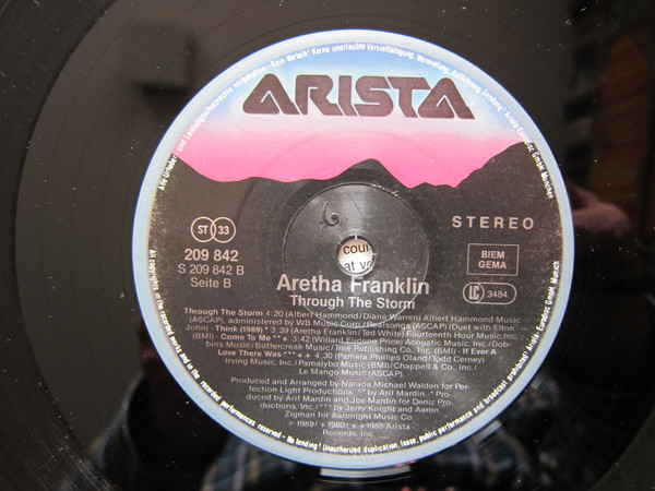 Cover zu Aretha Franklin - Through The Storm | 1989 | Vinyl | Electronic | Europe