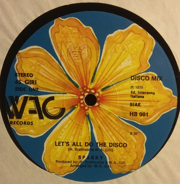 Cover zu Sparky (19) - Let's All Do The Disco | 1979 | Vinyl | Electronic | Italy Schallplatten Ankauf